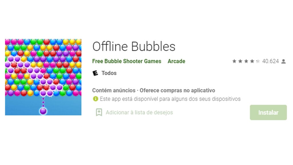 Burbujas sin conexión es un juego sencillo para pasar el tiempo.