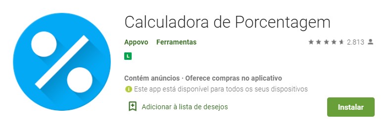 Calculadora de porcentaje de Appovo - Aplicaciones de calculadora de porcentaje