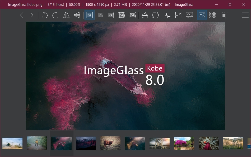 Aplicación ImageGlass para Windows 10