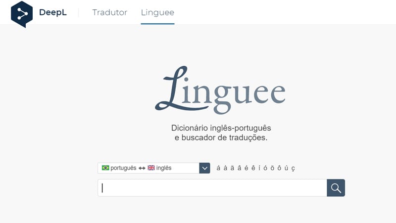 Linguee es un sitio web sencillo y sencillo.