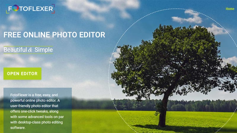 Fotoflexer es una opción online para editar tus fotos