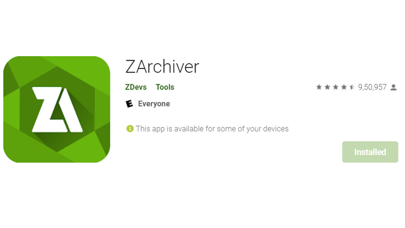 aplicación zarchiver