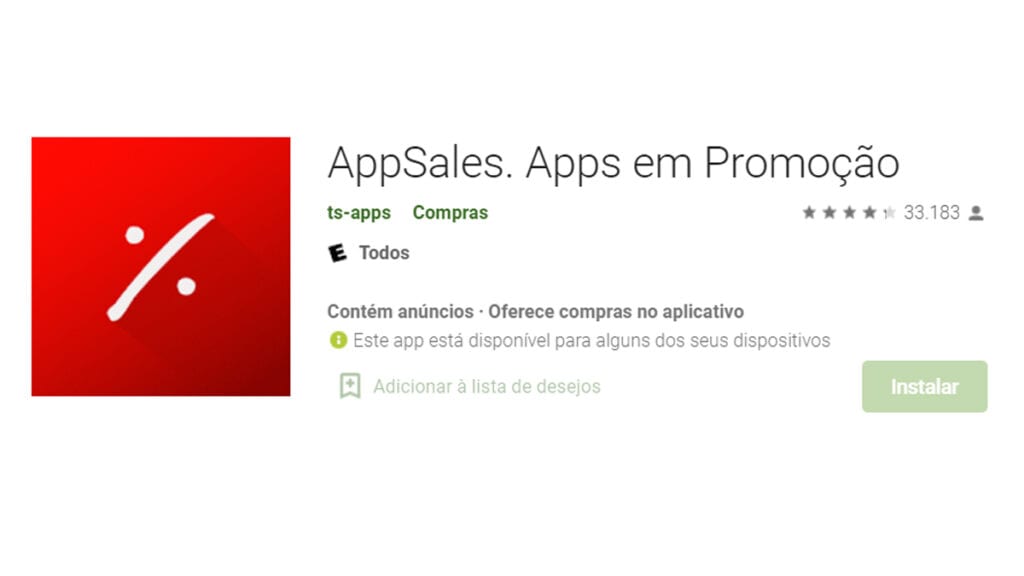 appsales es una opción de Play Store que puede ayudarte con las aplicaciones pagas.