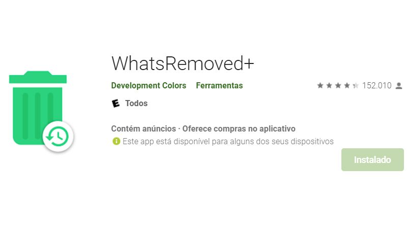 whatsremoved es una de las formas de recuperar mensajes eliminados de whatsapp